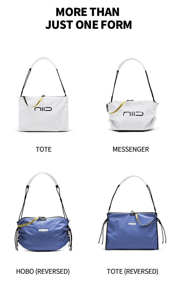 Tas Tote NIID S7 / Biru Laut/Putih 